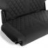Caballo Classic Black Diamond Seats - Front & Rear, 66-77 Ford Bronco